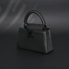 louis-vuitton-black-grain-leather-mini-top-handle-bag-with-chain-strap Handle