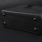 louis-vuitton-black-grain-leather-mini-top-handle-bag-with-chain-strap Handle