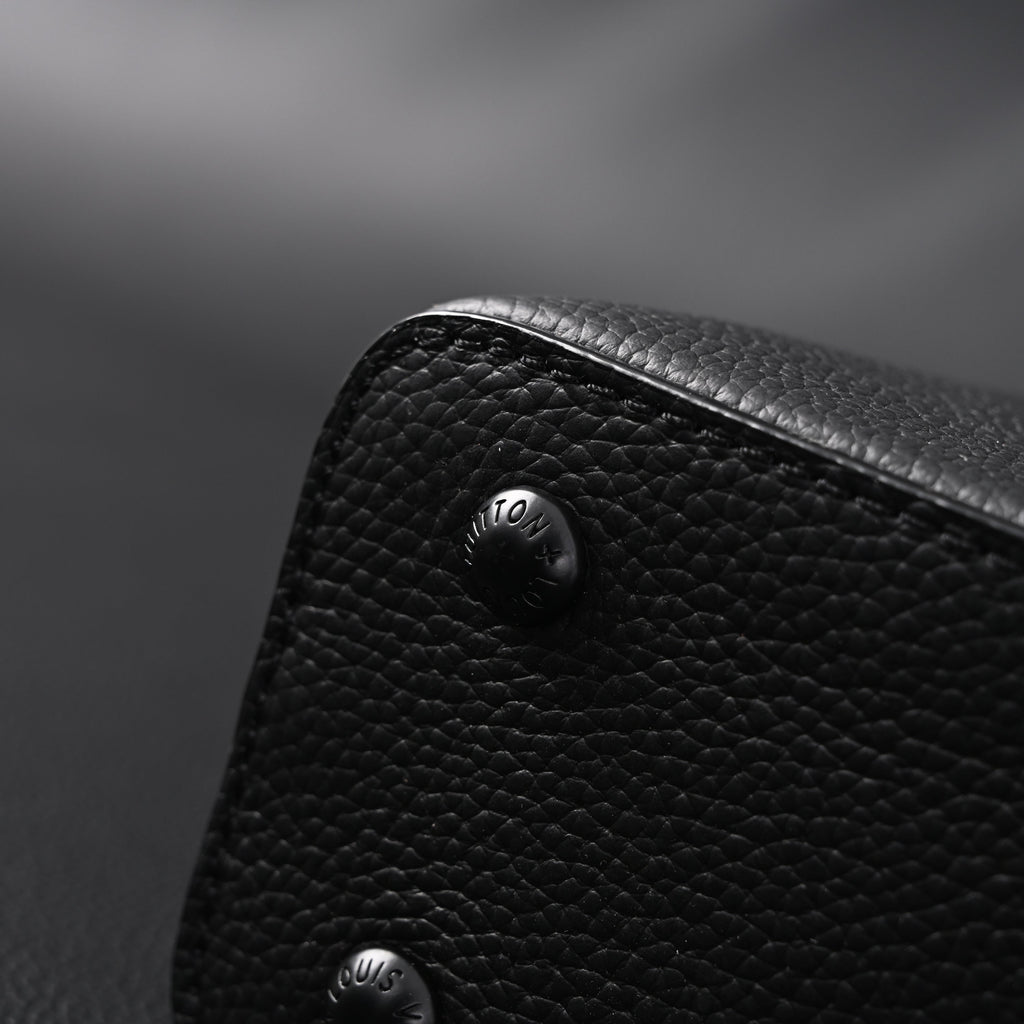 louis-vuitton-black-grain-leather-mini-top-handle-bag-with-chain-strap Handle