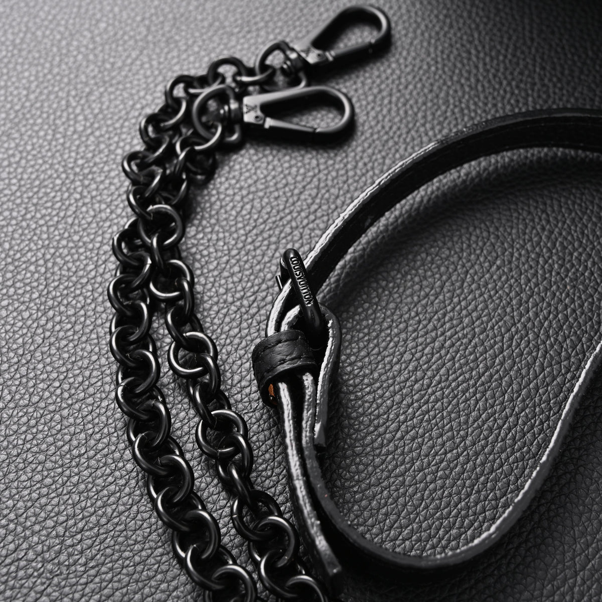 louis-vuitton-black-grain-leather-mini-top-handle-bag-with-chain-strap Handle