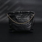 chanel-19-flap-bag-black-quilted-lambskin-with-gold-ruthenium-hardware Shoulder