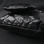 chanel-19-flap-bag-black-quilted-lambskin-with-gold-ruthenium-hardware Shoulder