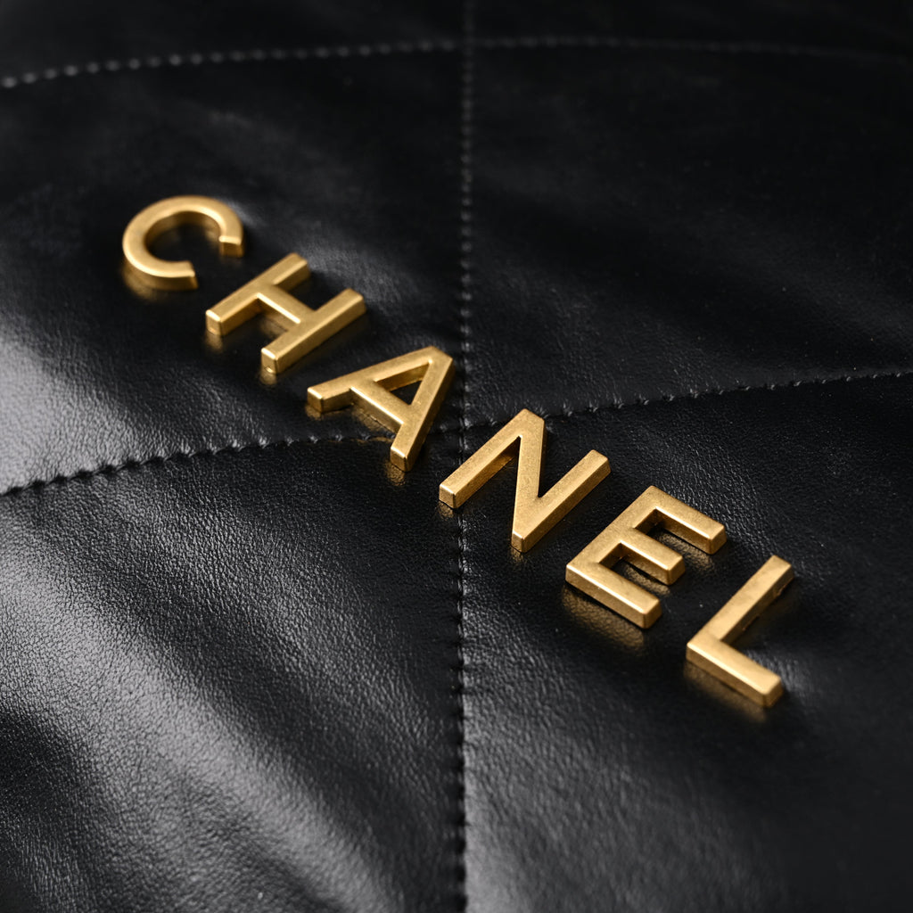 chanel-19-flap-bag-black-quilted-lambskin-with-gold-ruthenium-hardware Shoulder