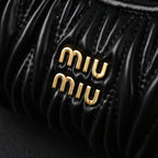 miu-miu-matelasse-leather-hobo-bag-black-with-gold-hardware Handle