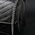 saint-laurent-niki-medium-black-crinkled-leather-shoulder-bag Shoulder