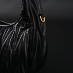 miu-miu-matelasse-leather-hobo-bag-black-with-gold-hardware Handle