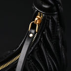 miu-miu-matelasse-leather-hobo-bag-black-with-gold-hardware Handle