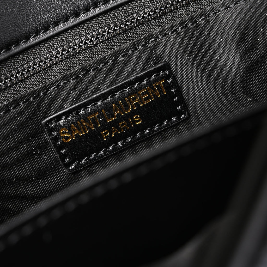saint-laurent-niki-medium-black-crinkled-leather-shoulder-bag Shoulder