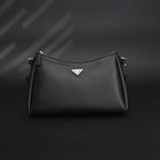 prada-cleo-black-brushed-leather-shoulder-bag Shoulder