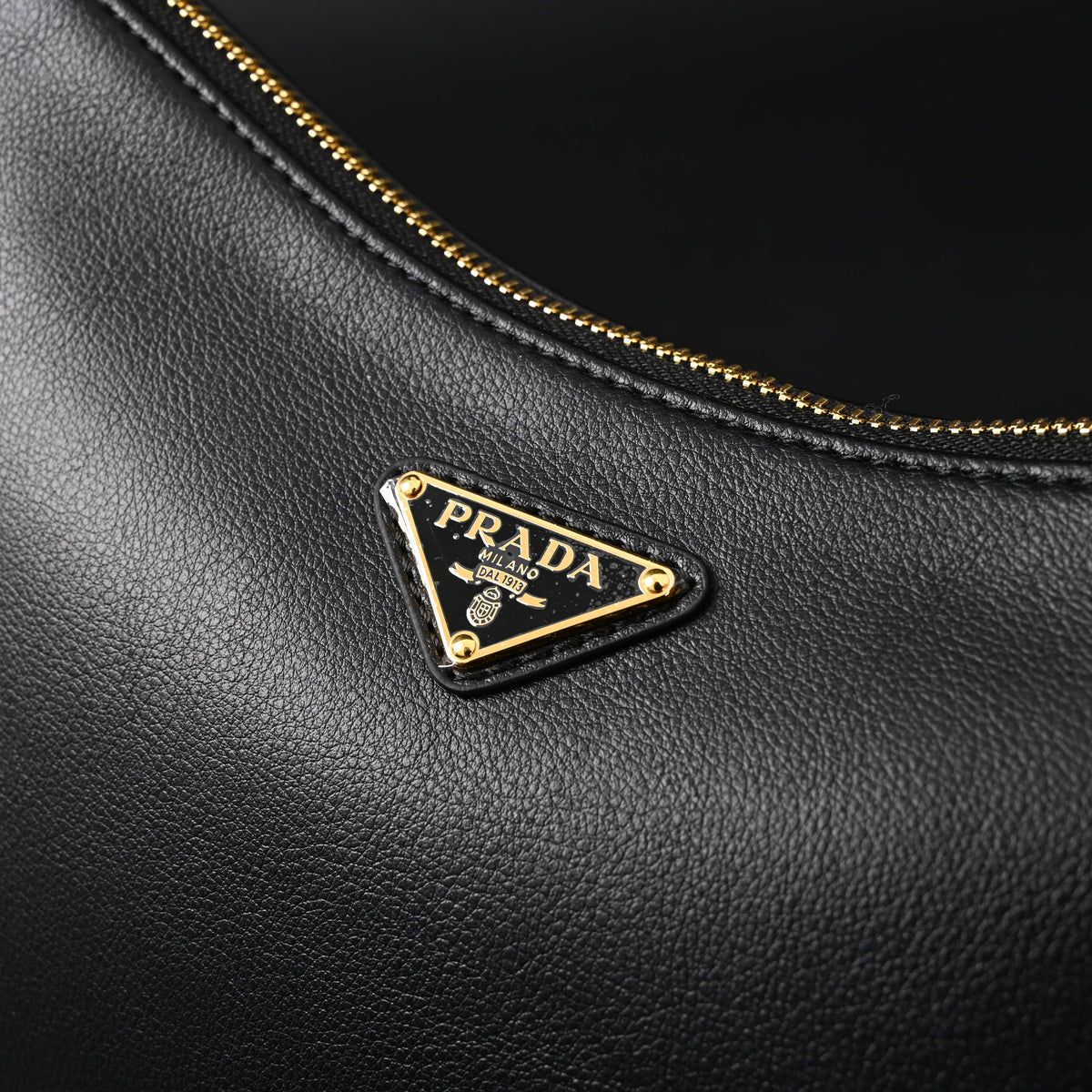 prada-cleo-black-brushed-leather-shoulder-bag Shoulder