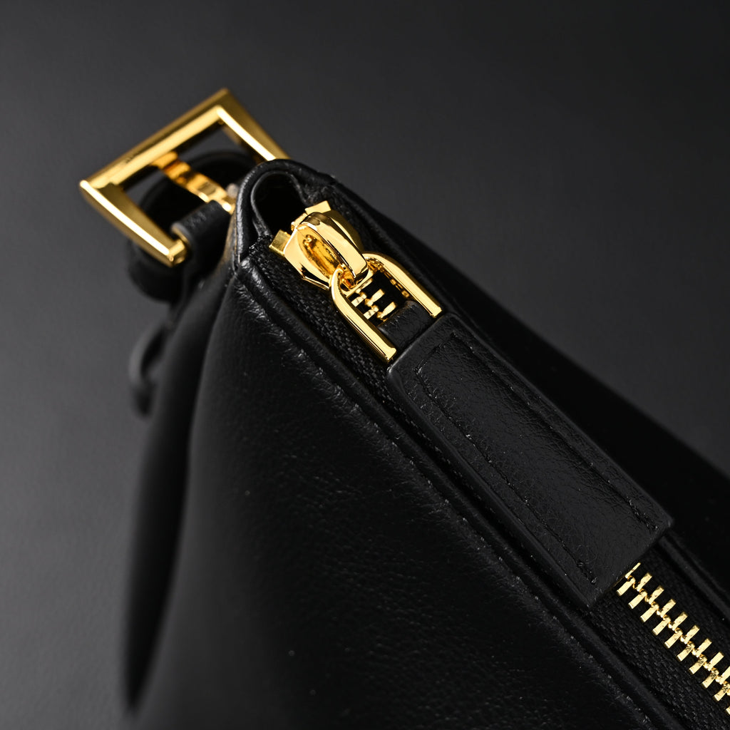prada-cleo-black-brushed-leather-shoulder-bag Shoulder