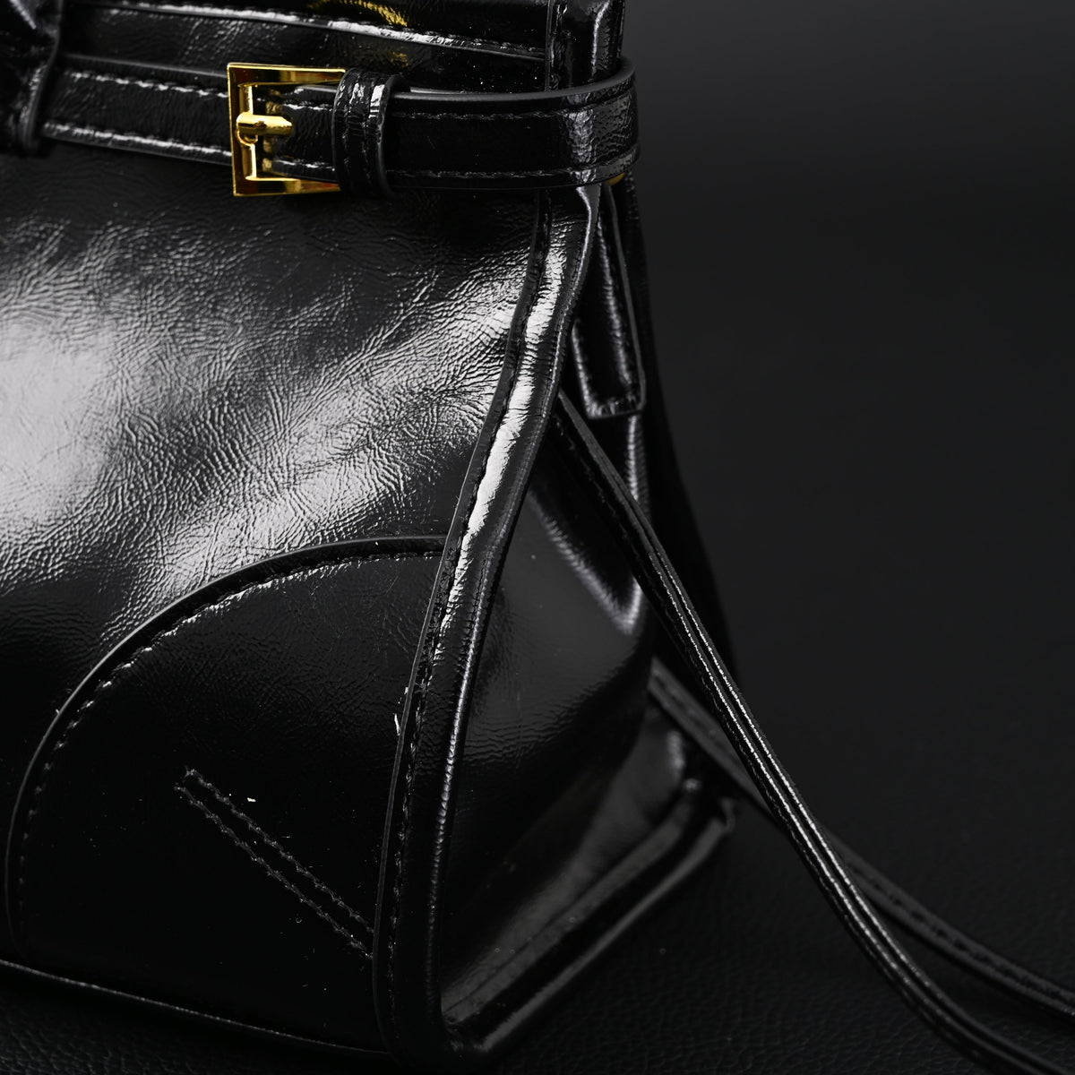 prada-cleo-black-patent-leather-shoulder-bag-with-gold-hardware Shoulder