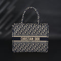 christian-dior-large-book-tote-blue-oblique-embroidery-1 Tote