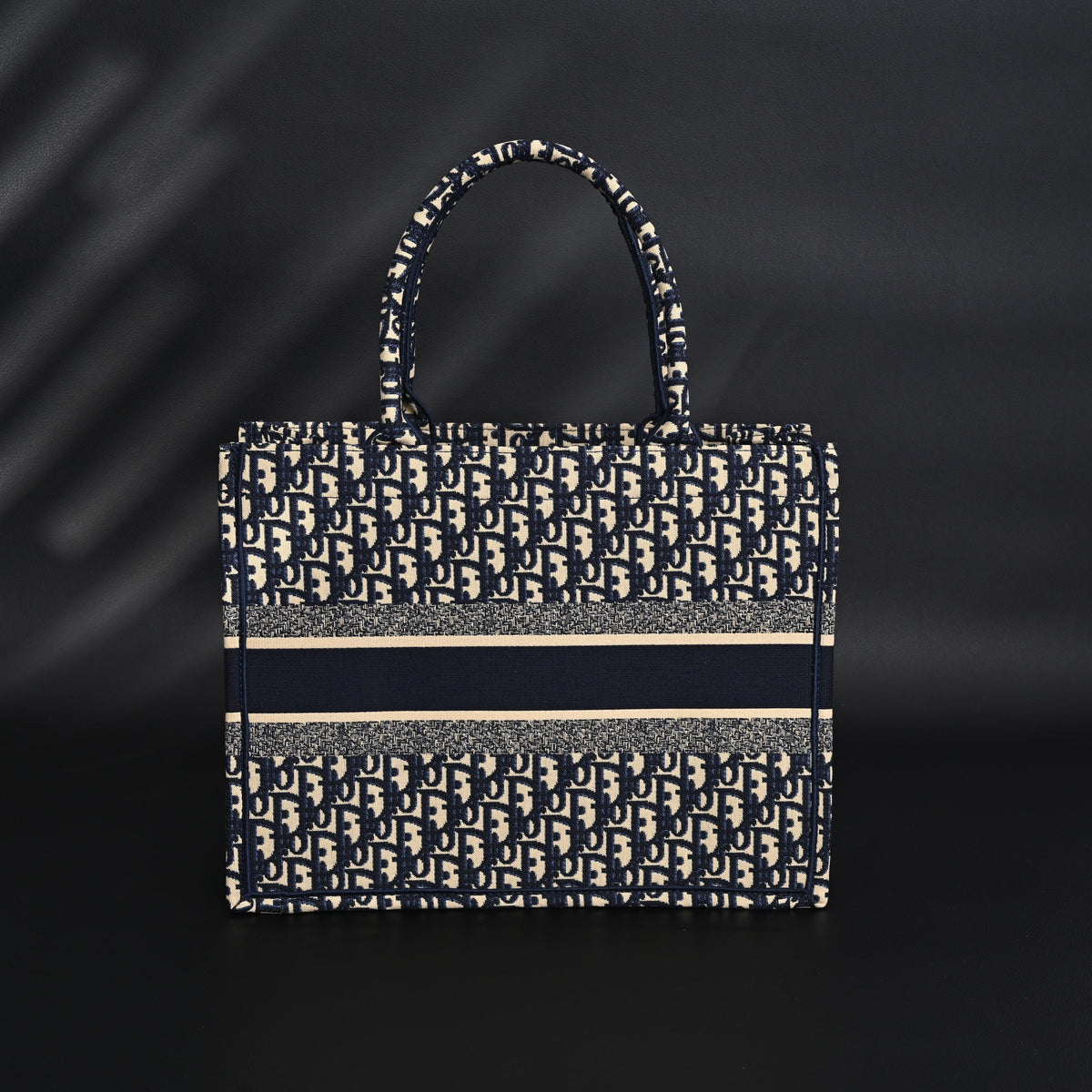 christian-dior-large-book-tote-blue-oblique-embroidery-1 Tote