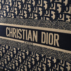christian-dior-large-book-tote-blue-oblique-embroidery-1 Tote