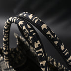 christian-dior-medium-book-tote-black-oblique-embroidery Tote