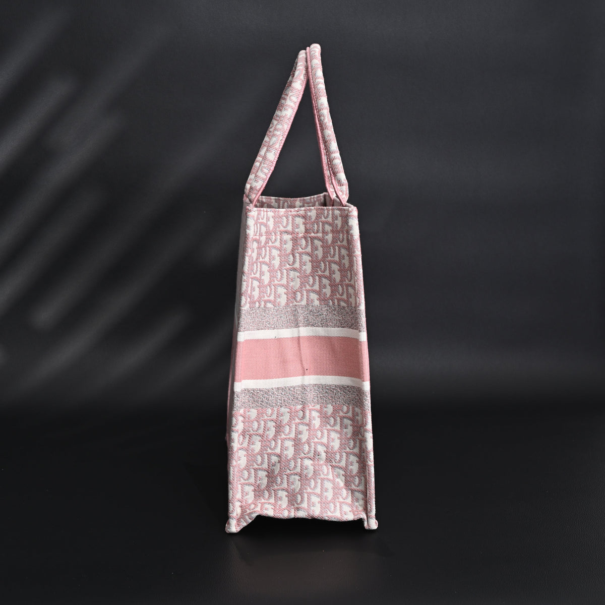 christian-dior-large-book-tote-pink-oblique-embroidery Tote