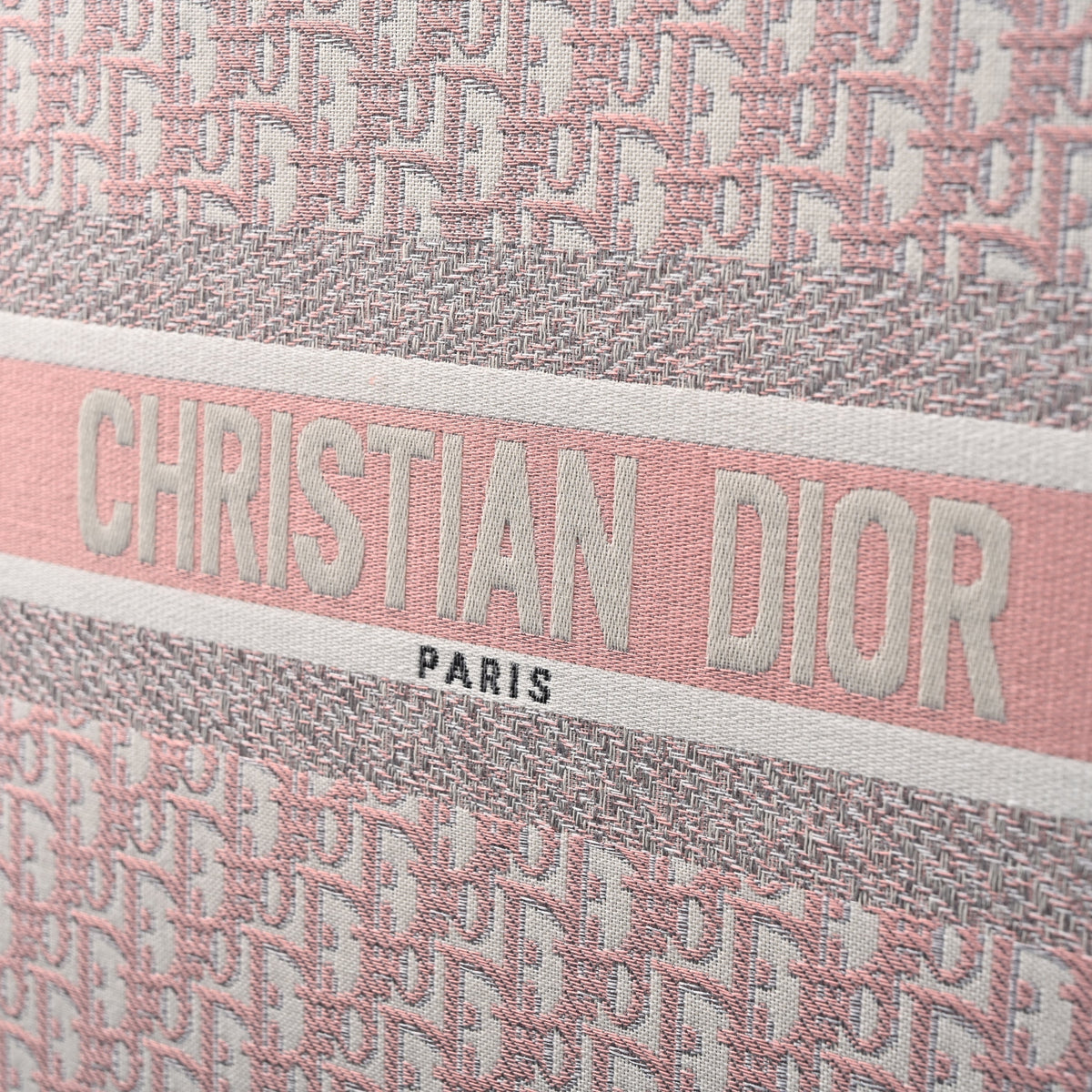 christian-dior-large-book-tote-pink-oblique-embroidery Tote