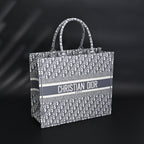 christian-dior-large-book-tote-grey-oblique-embroidery Tote