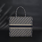 christian-dior-large-book-tote-blue-oblique-embroidery Tote
