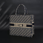 christian-dior-large-book-tote-blue-oblique-embroidery Tote