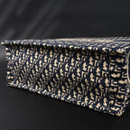 christian-dior-large-book-tote-blue-oblique-embroidery Tote
