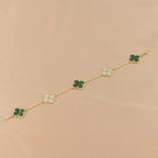 VCA CLOVER 5 MOTIF MALACHITE BRACELET COLLECTION