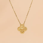 VCA CLOVER 15MM BRONZING NECKLACE