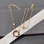 CARTIER LOVE NECKLACE 16MM 2 DIAMONDS