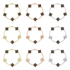 VCA CLOVER 5 MOTIF GRAY MOP BRACELET COLLECTION