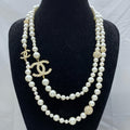 Chanel Pearl Sweater Chain Necklaces