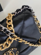 chanel-19-large-flap-bag-black Crossbody