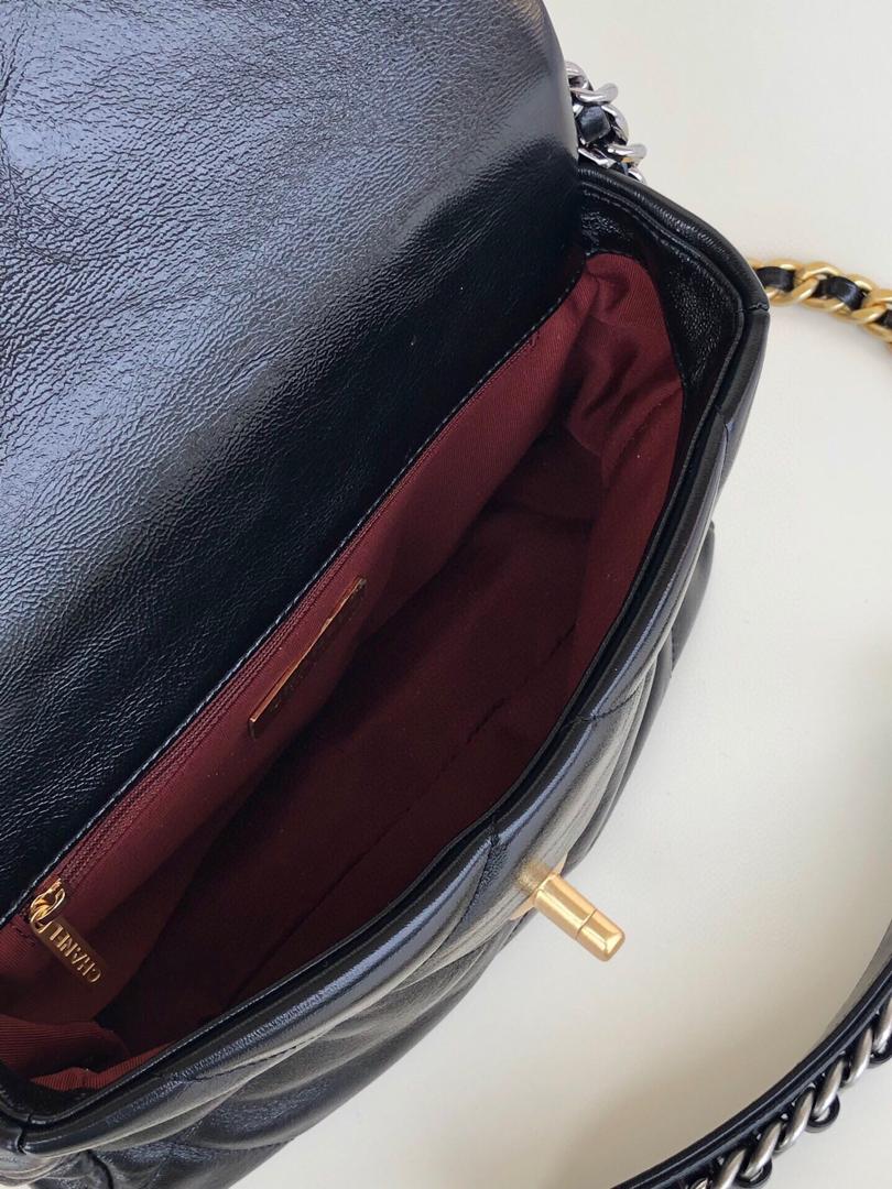 chanel-19-large-flap-bag-black Crossbody