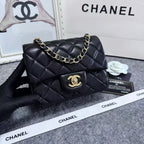 chanel-mini-flap-bag-black Handle