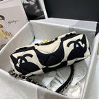 chanel-19-flap-bag-medium-black-ecru Shoulder
