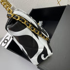 chanel-19-fanric-printed-flap-bag-medium Shoulder