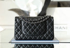 chanel-timeless-classic-flap-bag-silver-hardware Shoulder