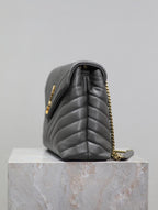 ysl-loulou-small-bag-gray Shoulder