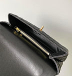 chanel-medium-flap-bag-black-with-coco-handle Shoulder