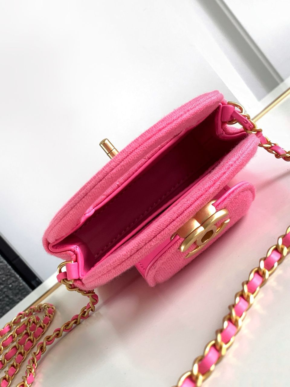 chanel-mini-nano-jersey-kelly Handle