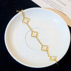 VCA CLOVER 5 MOTIF ROCK CRYSTAL BRACELET