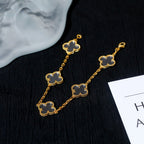 VCA CLOVER 5 MOTIF ROCK CRYSTAL BRACELET