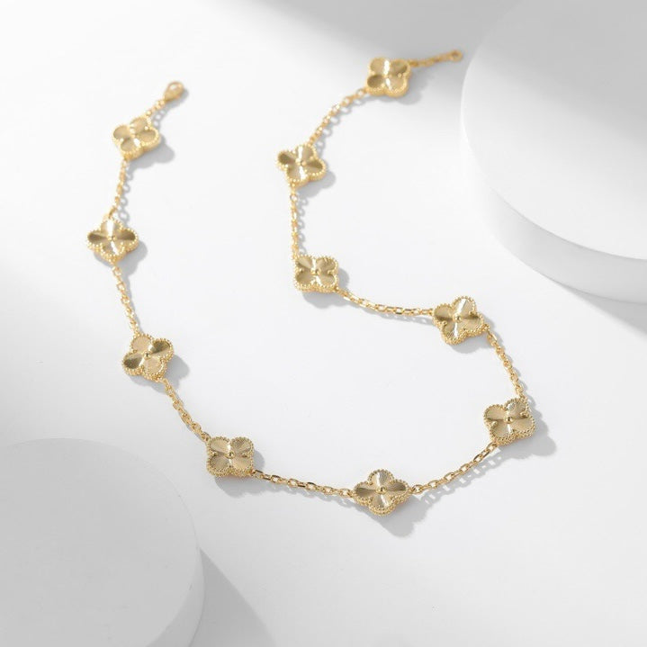 VCA CLOVER 10 MOTIFS LASER NECKLACE