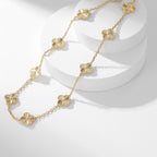 VCA CLOVER 10 MOTIFS LASER NECKLACE