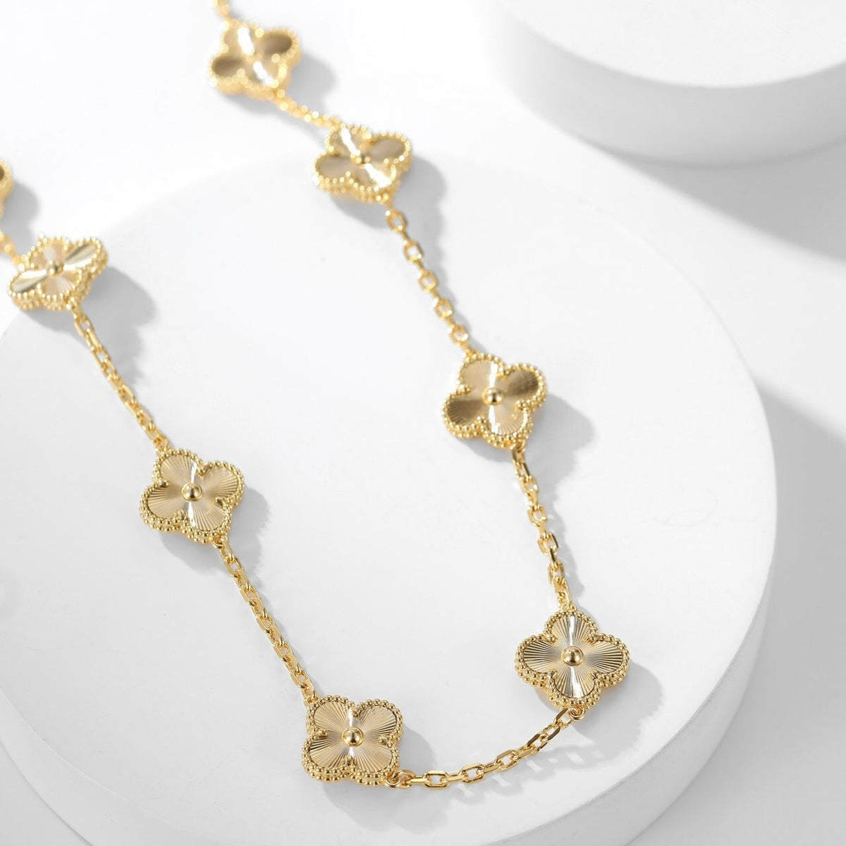 VCA CLOVER 10 MOTIFS LASER NECKLACE