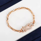 FRED FORCE LARGE HORSESHOE CLASP METAL BRACELET