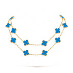 VCA CLOVER 20 MOTIFS TURQUOISE GOLD
