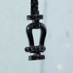 FRED FORCE LARGE SERIES HORSESHOE BLACK SAMURAI BRACELET