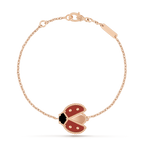 VCA LUCKY SPRING 1 MOTIF PINK GOLD BRACELET
