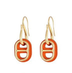 HERMES HM O'MAILLON GOLD EARRINGS